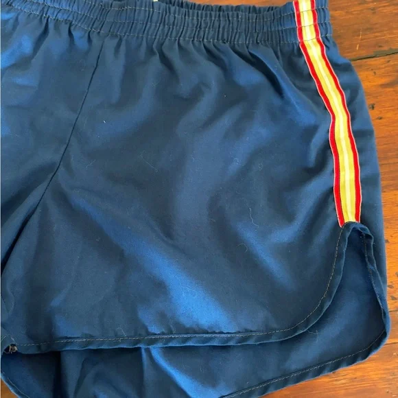 VINTAGE Brentwood Navy swim trunks- used in great shape